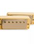 Mini Humbucker Conversion Set For P90 Cutout- Coil Tap-Nickel Covers - Cream