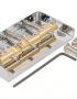 Telecaster Cut Off Bridge-Strings through Bottom and Top-Nickel